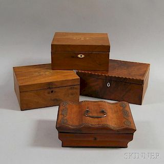 Four Decorative Boxes