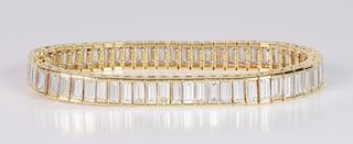 Diamond Baguette Bracelet, 17.70 cts