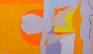 Margaret Tomkins ''Untitled'' (Yellow and Neon Orange)