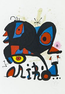 Joan Miro ''Affiche pour L'Exposition Miro'' 1974