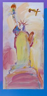 Peter Max ''Statue of Liberty'' 2010 Acrylic