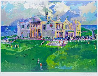 LeRoy Neiman ''Clubhouse at Old St. Andrew's'' (Golfing)