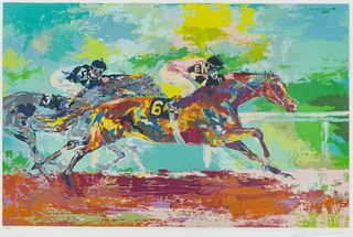 LeRoy Neiman ''Race of the Year'' (Horse Racing) 1980