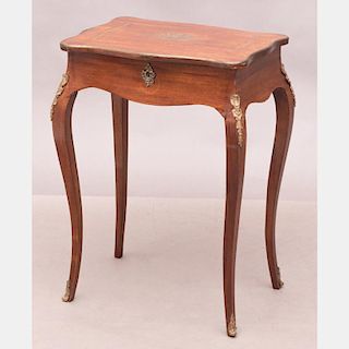 A Louis XVI Style Mahogany Table, 19th Century,