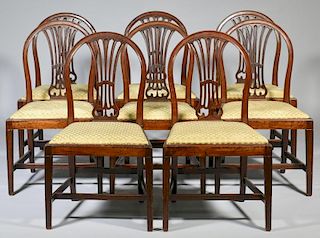 Set 8 George III Mahogany Dining Chairs