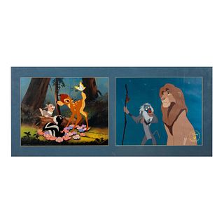Pair of Disney Exclusive Commemorative Lithographs Cartoons