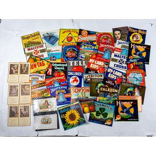 49pc Large Lot Of Various Vintage Advertising Posters