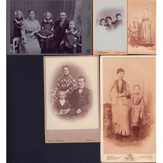 5pc Antique Family Photos