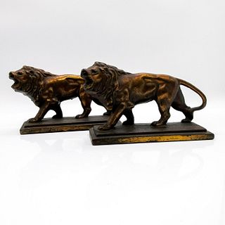 Pair Of Vintage Lion Bookends