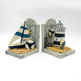 2pc Set of Bookends, Nautical Theme