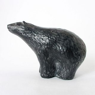 Inuit Art Cast Sculpture, Polar Bear