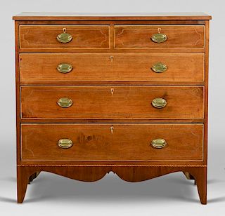 Southern Federal Inlaid Chest of Drawers