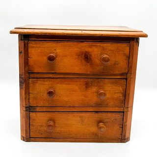 Antique Miniature Chest of Drawers Solid Wood