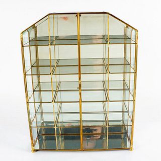 20 Shelf Glass and Mirror Display Case