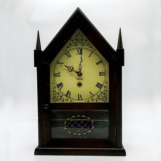 Vintage Three Mountaineers 8 Day Mantle Clock