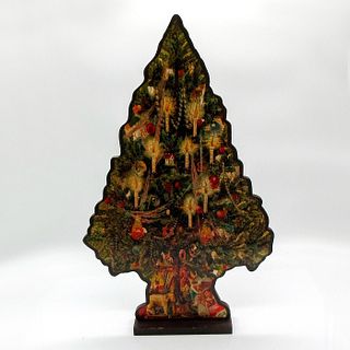 Creative Co-Op Vintage Wooden Stand Up Christmas Tree