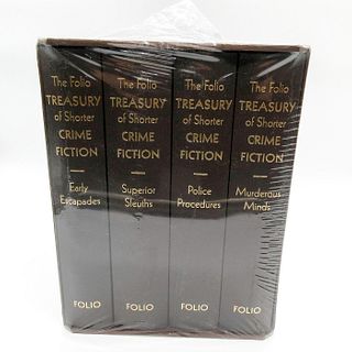 4 Hardcover Books, Treasury of Shorter Crime Fiction