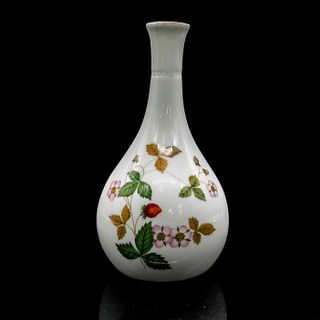 Vintage Wedgwood Bone China Bud Vase, Wild Strawberry