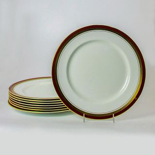8pc Set John Aynsley Dinner Plates Marone Royale Pattern