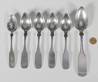 6 Gowdey and Peabody TN spoons