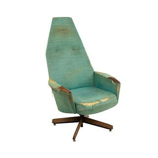 Adrian Pearsall Blue Lounge Chair Model 2174C