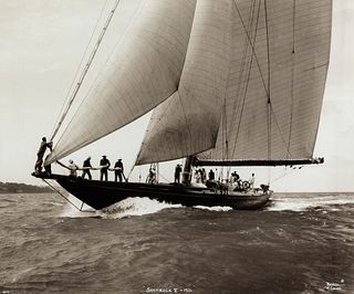 Beken of Cowes Shamrock IV - 1931 Nautical Photograph