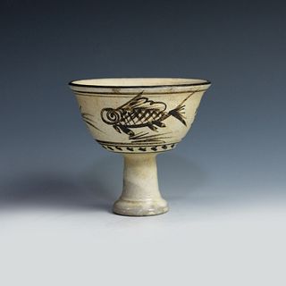 Chinese Song Style Cizhou Yao Chalice Cup