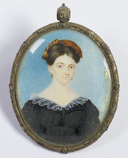Portrait miniature of Nancy Davis, TN