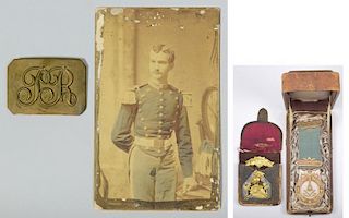 Giers Masonic Medals plus Buckle and Photo