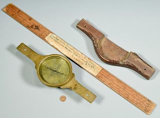 John Davis's Brass Surveyor Compass and Scale