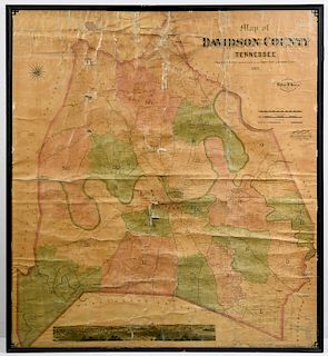 1871 Foster Map of Davidson County