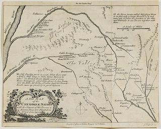 A New Map of the Cherokee Nation, 18th C.