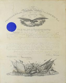 Andrew Johnson War Commission Document