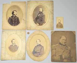 Union Officers CDVs & Albumen Prints