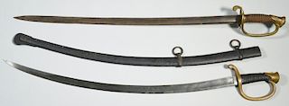 2 Civil War Era Officer's Swords, Devon Farm