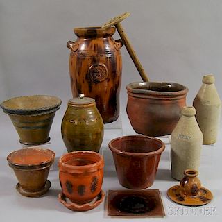 Group of Stoneware Vessels