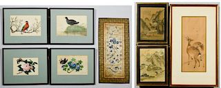 7 Asian Artworks, incl. watercolors