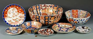 Group of Japanese Imari Porcelain, 8 items