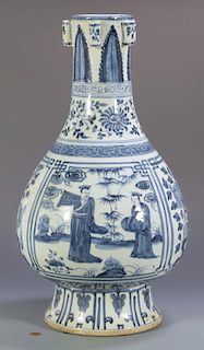 Chinese Blue & White Floor Vase