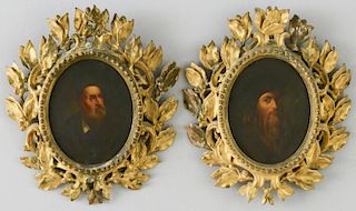 Two Grand Tour Old Master Artist Portraits