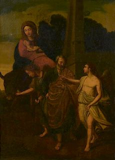 18th c. oil, manner of Giovanni Barbieri