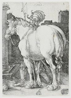 Albrecht Durer "The Large Horse" engraving