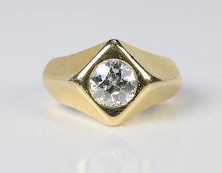 Gent's 14K 1.57 ct OEC Diamond Ring
