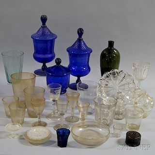 Twenty-nine Early Glass Items