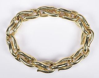14K Heavy Link Bracelet, 106.4 grams