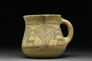 ANCIENT PERSIAN TEPE GIYAN POTTERY CUP