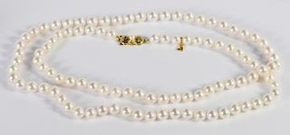 32" strand Mikimoto Pearls
