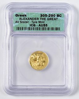 Alexander the Great AV Stater, Tyre Mint