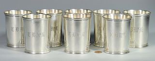 8 Reed & Barton Sterling Julep Cups