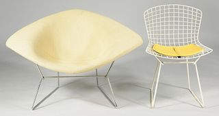 2 Harry Bertoia Knoll chairs